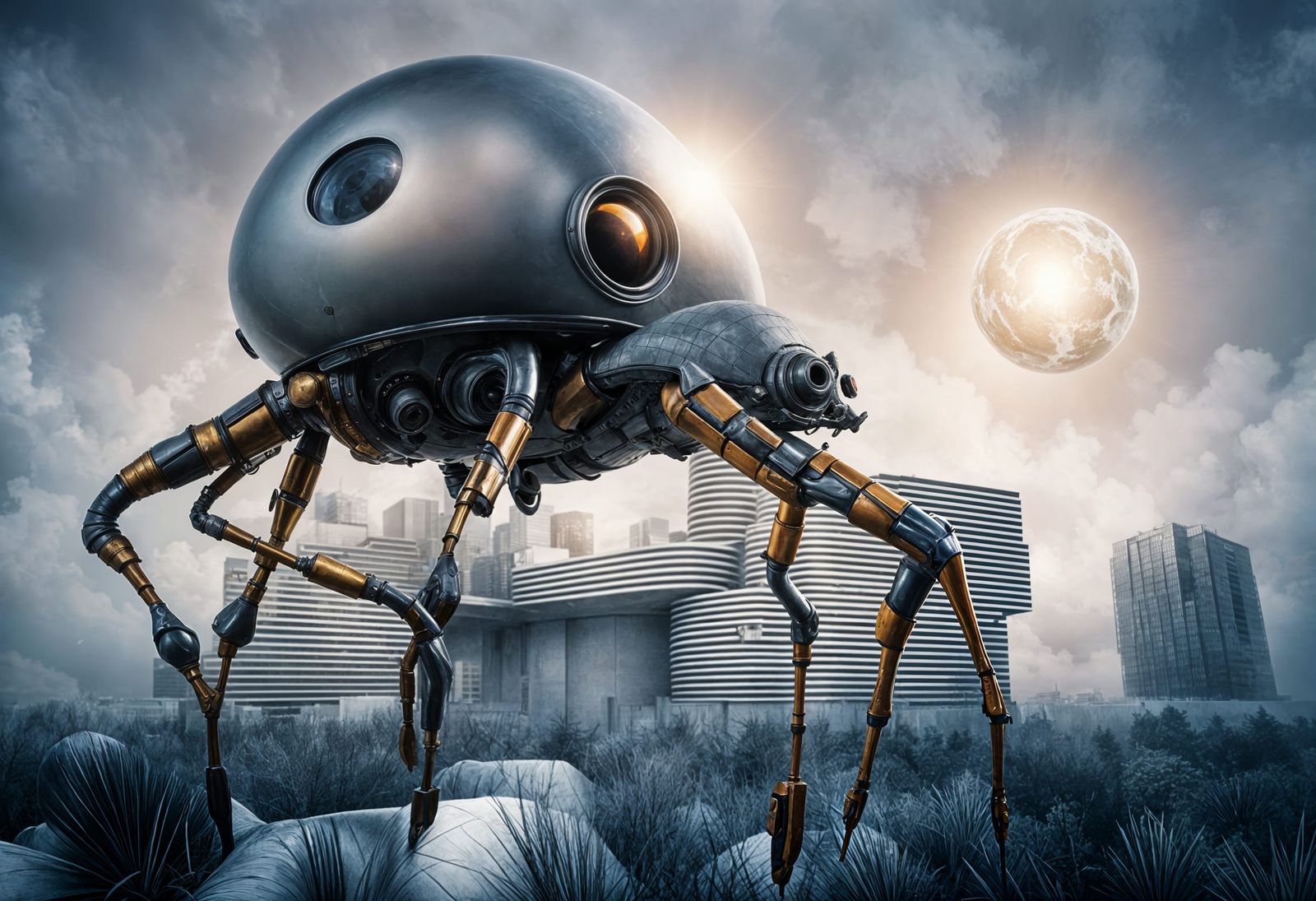 Extravagant Alien Characters in Bizarre Cosmic Dreamscape