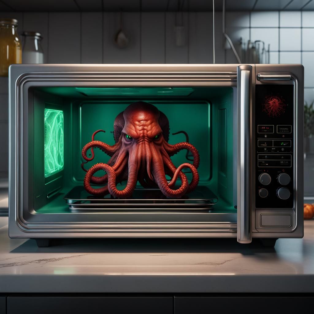 Cthulhu in Microwave Oven: Fantasy Concept Art