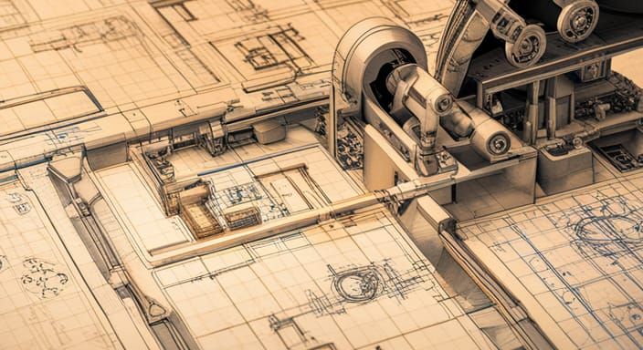 The engineer's 3D visualization turning into a blueprint