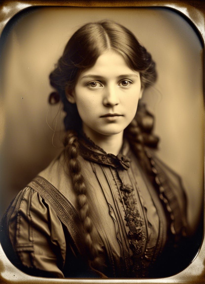 Berthe Morisot: Hyperrealistic Silver Nitrate Photograph