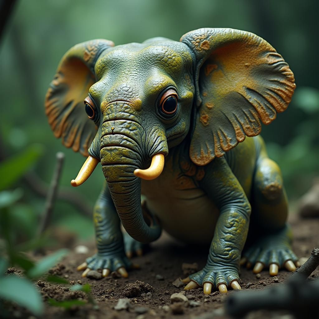 Hybrid Animal - Elephant and Poison Arrow Frog
