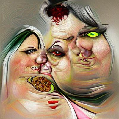 AI Interpretation: Fat Psychopathic Wives