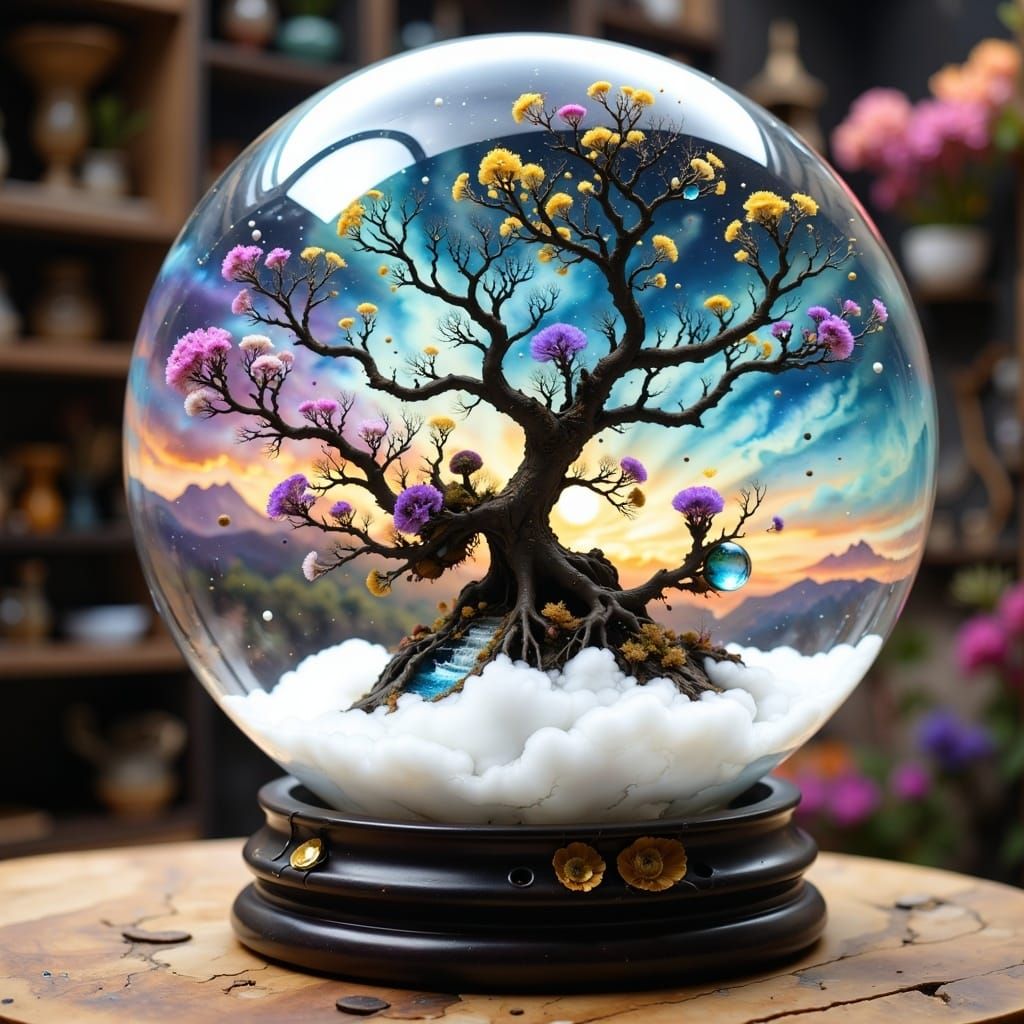 Hyperrealistic Cosmos Scene with Intricate Details