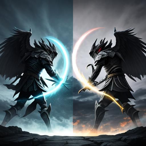 Metaphorical Battle of Light and Darkness