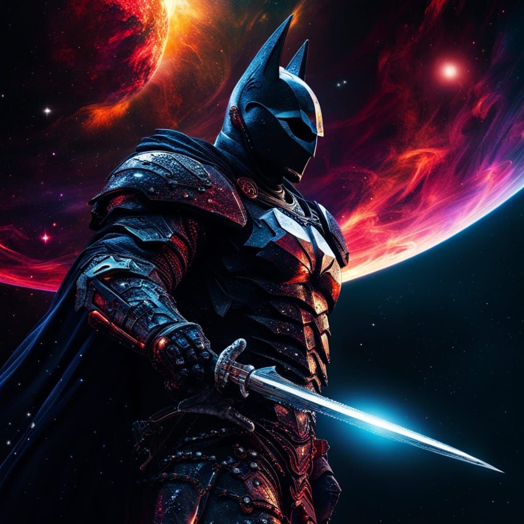 the batman dark knight in space