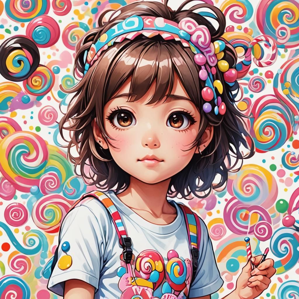 Retro Candyland Girl