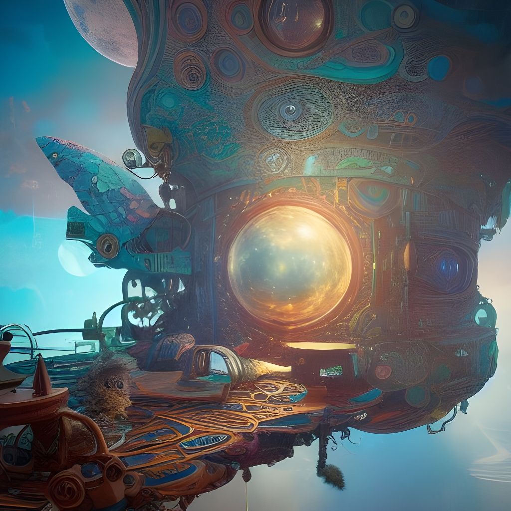 Cosmic Playground: Hyperdetailed Fantasy Album Art