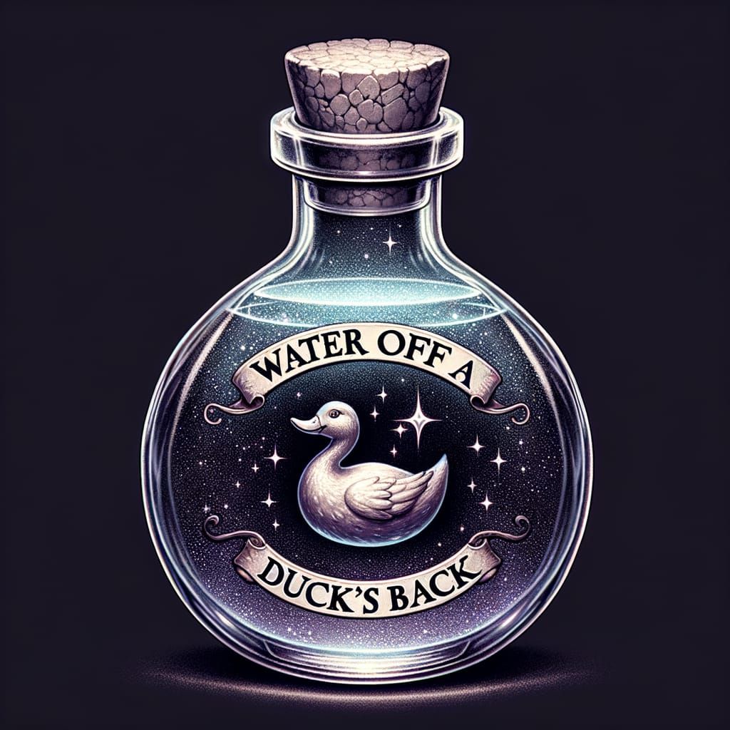 Magical Potion Bottle Symbolizing Indifference