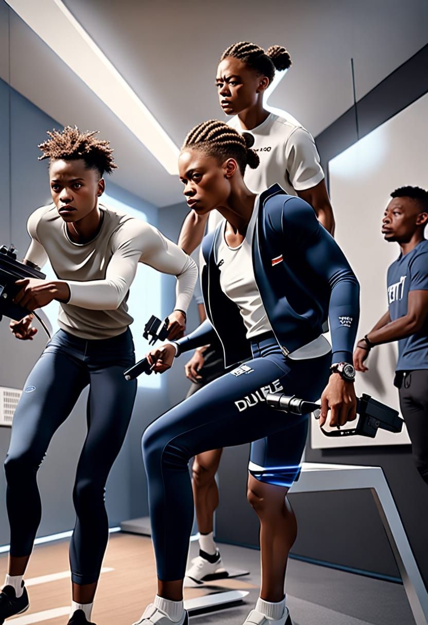 Damaged Wheel in Hypermodern Style with Volumetric Lighting