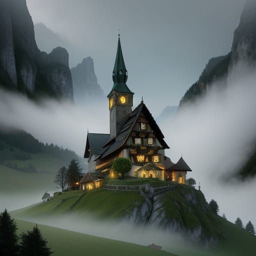 Fantasy Village in the Canton of Appenzell Innerrhoden