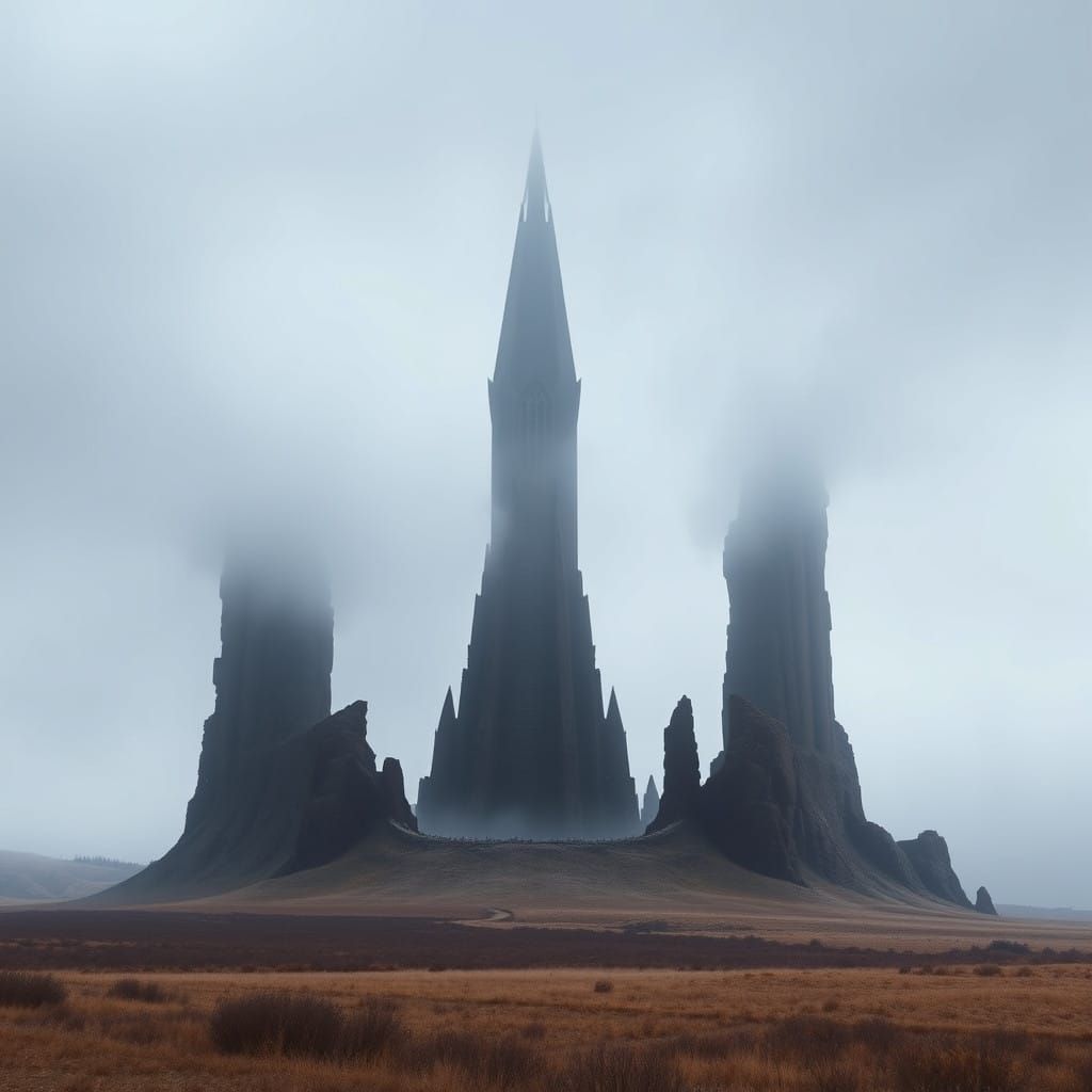 Mysterious Arcane Tower Rises from Ashen Wastes