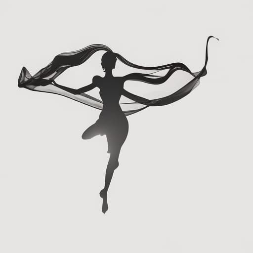 Ethereal Smoke Torso: A Floating Silhouette