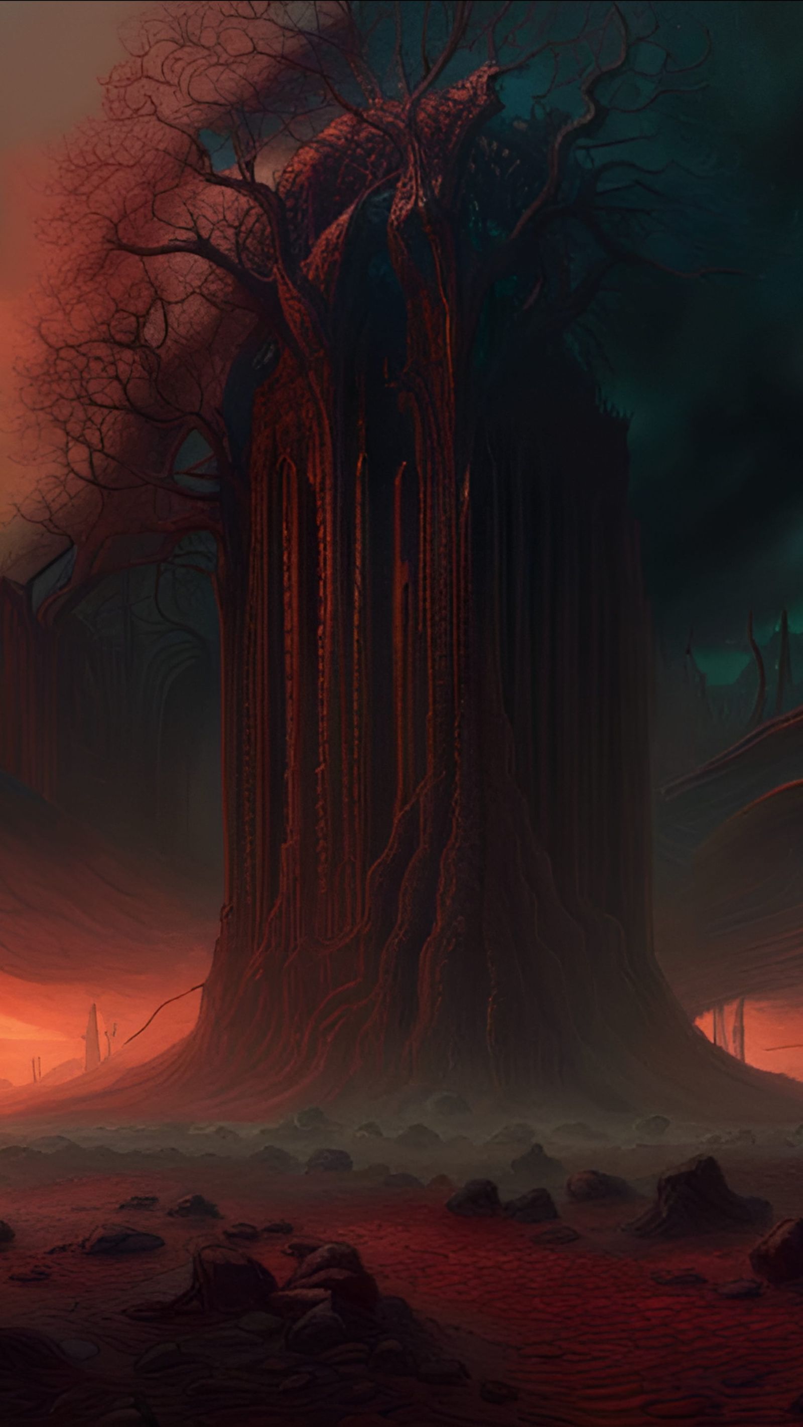 Apocalyptic Landscape in Beksiński Style