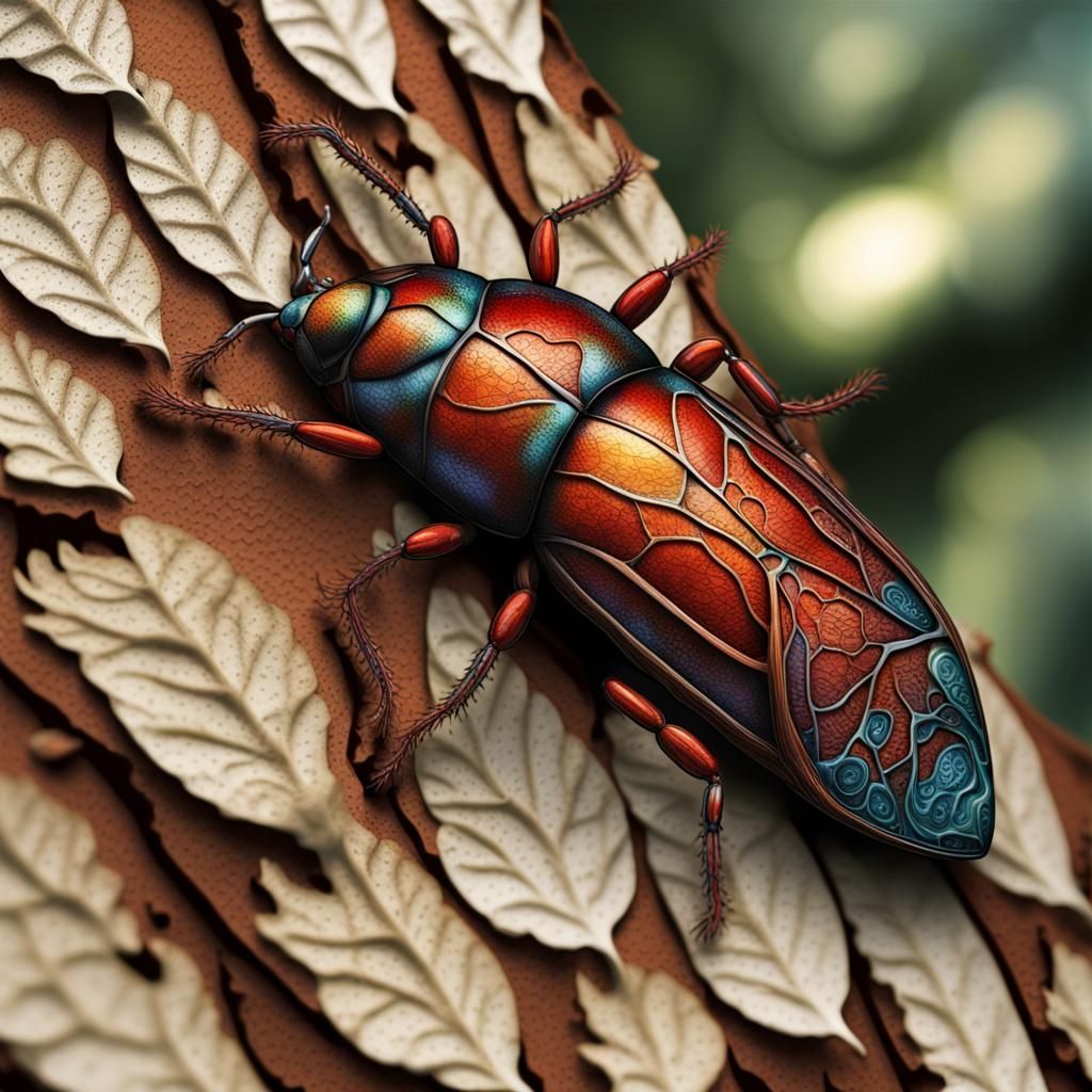 Bug's Eye View: Macroscopic Marvels in Detailed Matte Painti...