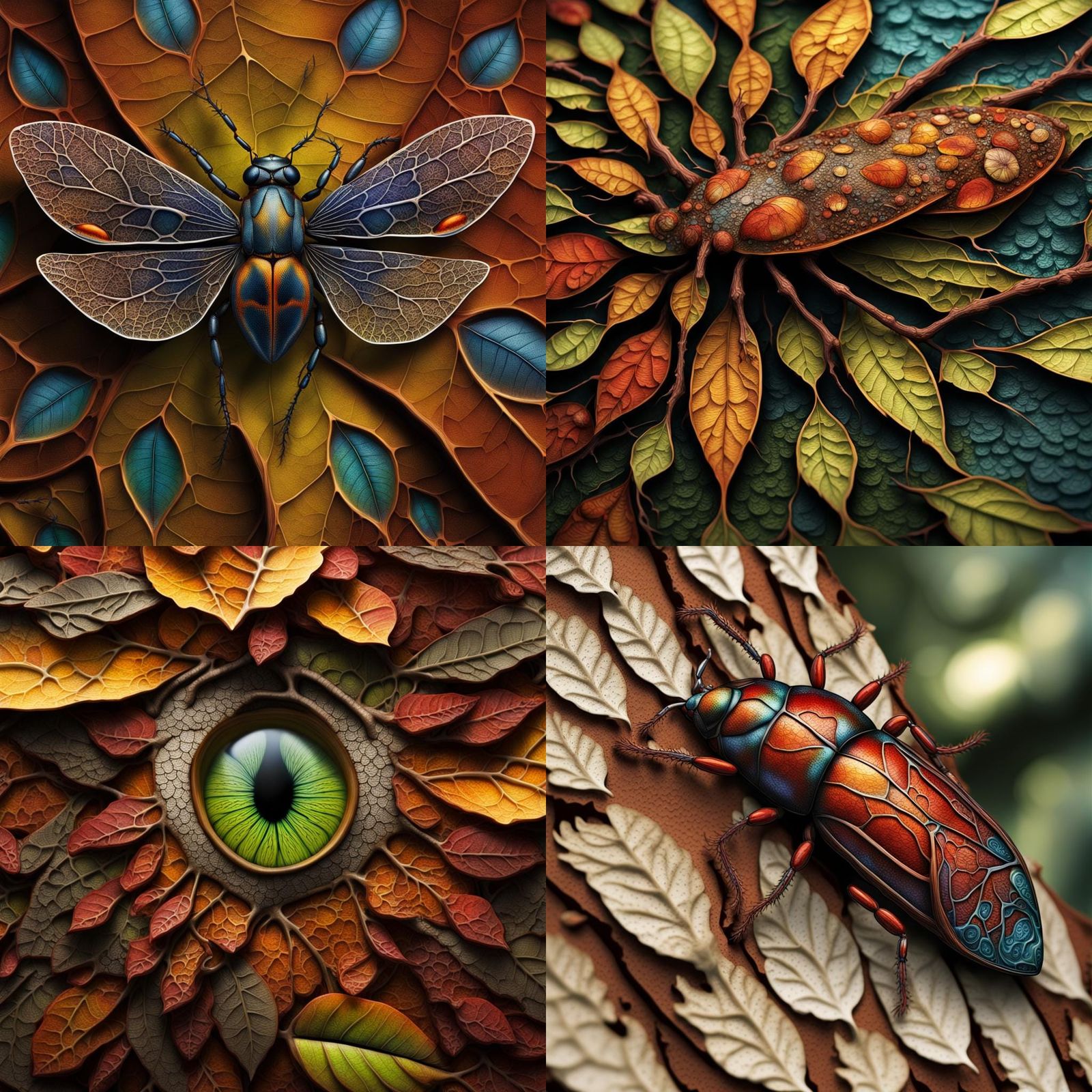 Bug's-Eye View: Macroscopic Marvels in Matte Painting