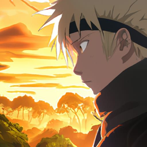 Naruto in Studio Ghibli Anime Style