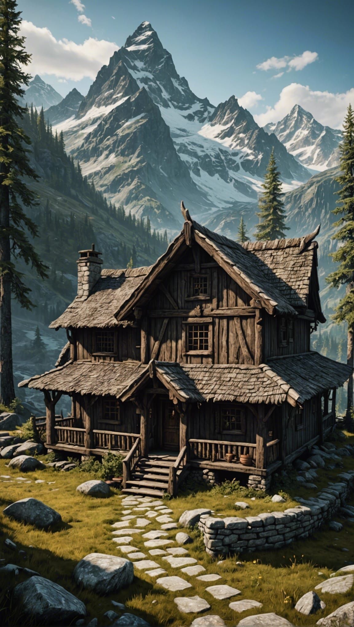 Vivid Skyrim Landscape in Ultra HD