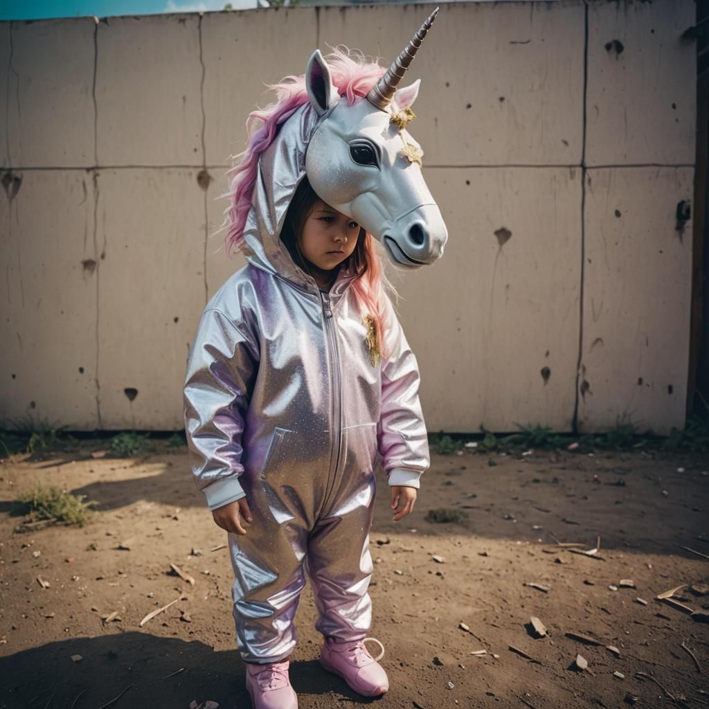 Girl in Unicorn Suit: Cinematic Film Still