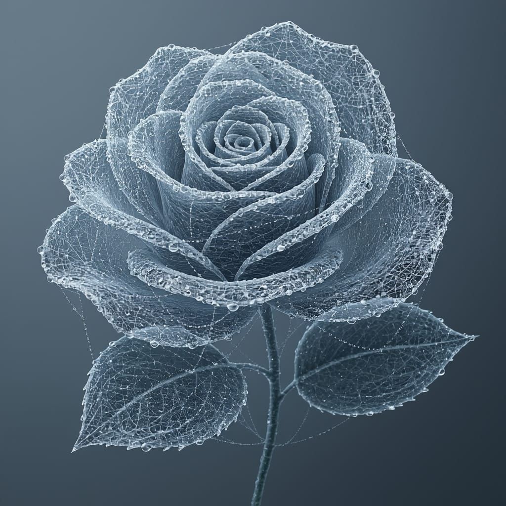 Rose-Shaped Webs: Ethereal Nature's Artistry