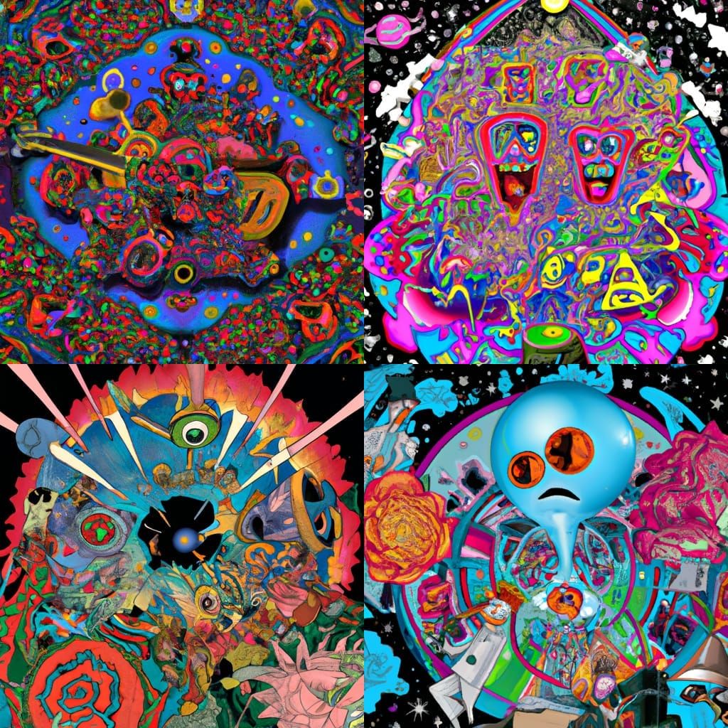 Psychedelic Funk Band in Space: Takashi Murakami Style