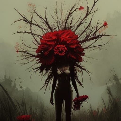Sinister Flower Monster by Fantasy Artist