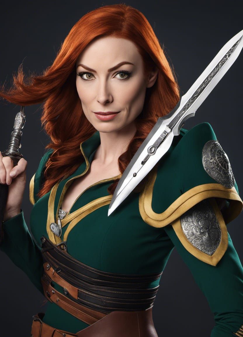 Hyperrealistic Female Rogue in Action