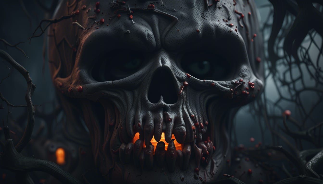 Eldritch Halloween Dreams: Hyperrealistic Gothic Horror