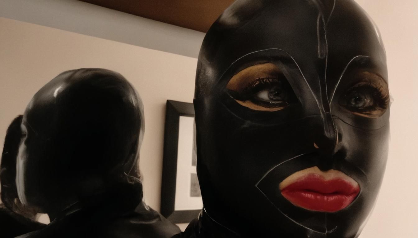 Eye with Latex Designs in Surrealist Fashion Photography