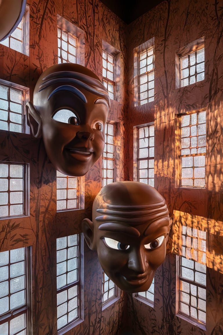 Interior View with Colossal Cuprite Heads