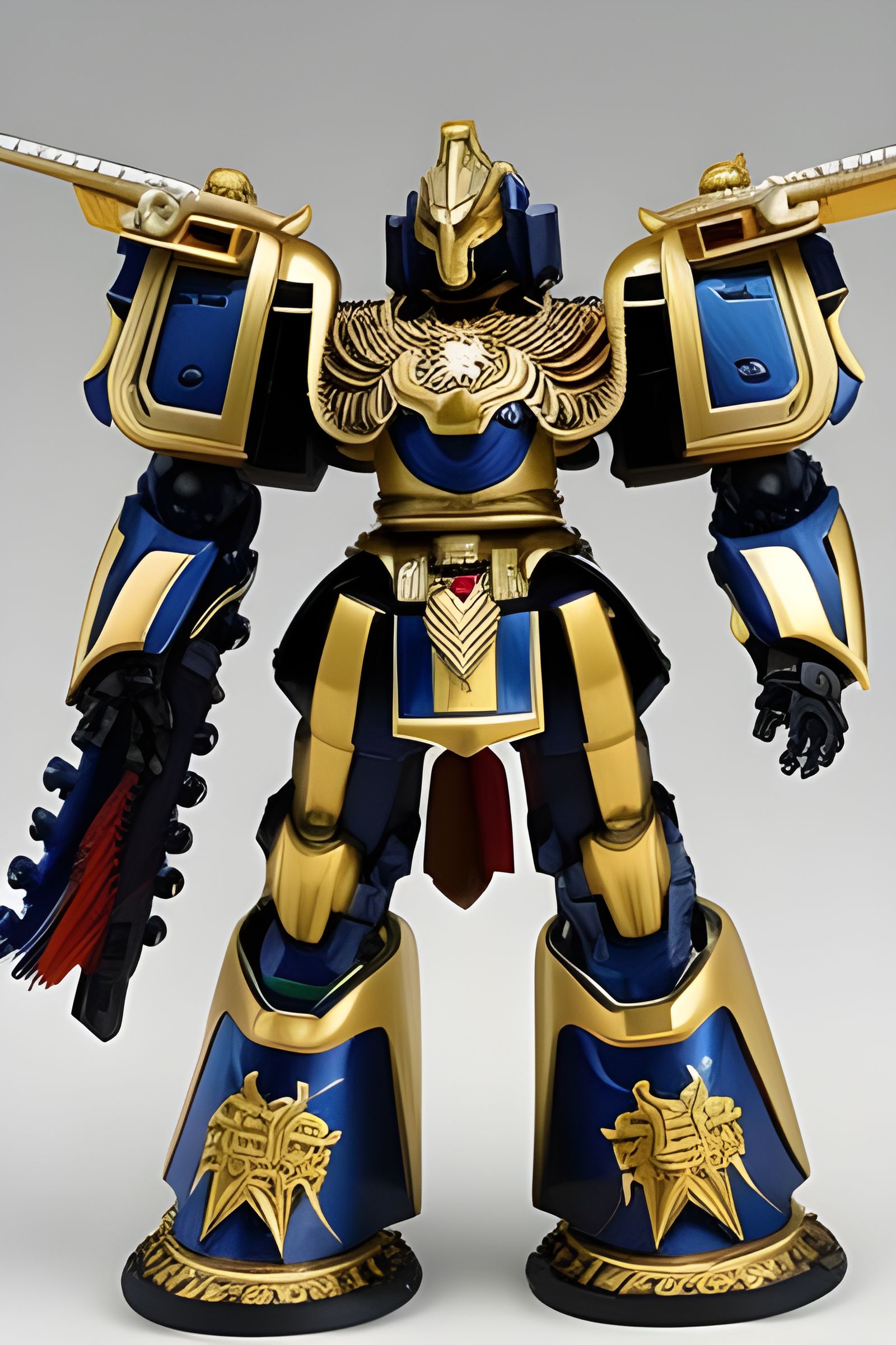 Gladiator Mecha with Yin and Yang Colors