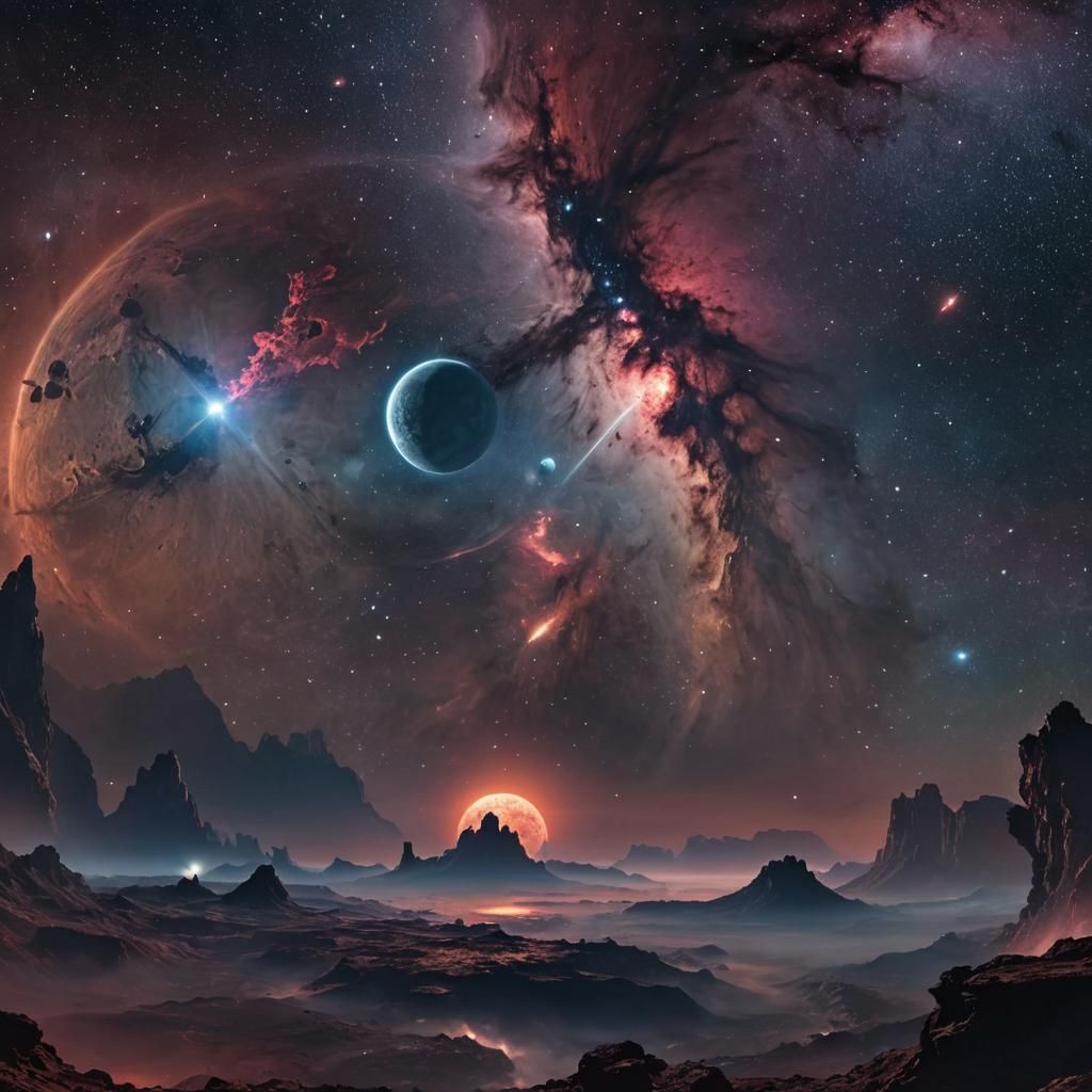 Tellus and some stars and a nebula