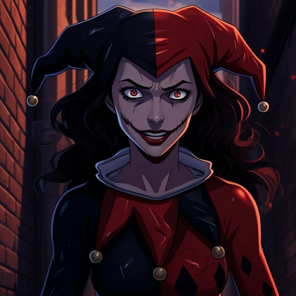 Lois Lane infected with Joker venom.