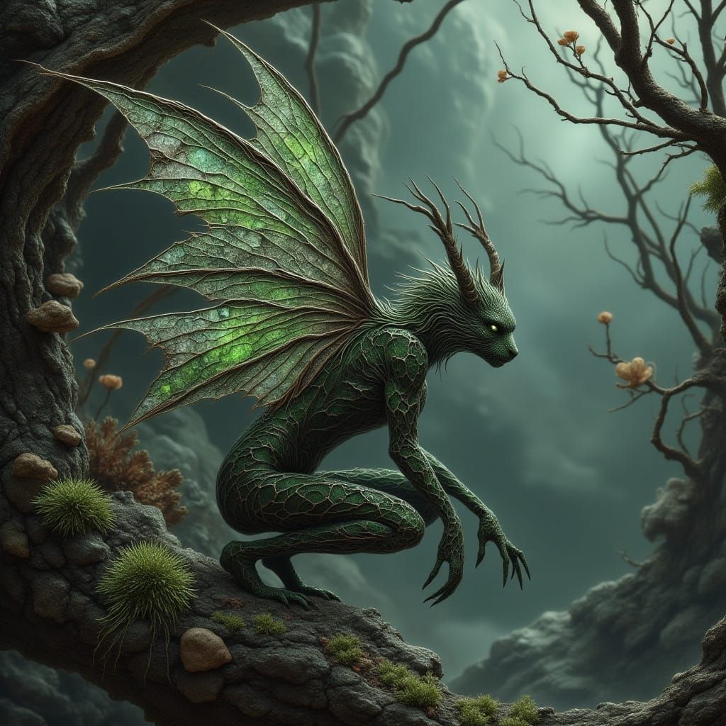 Wood Creature Emerges From Mystical Forest