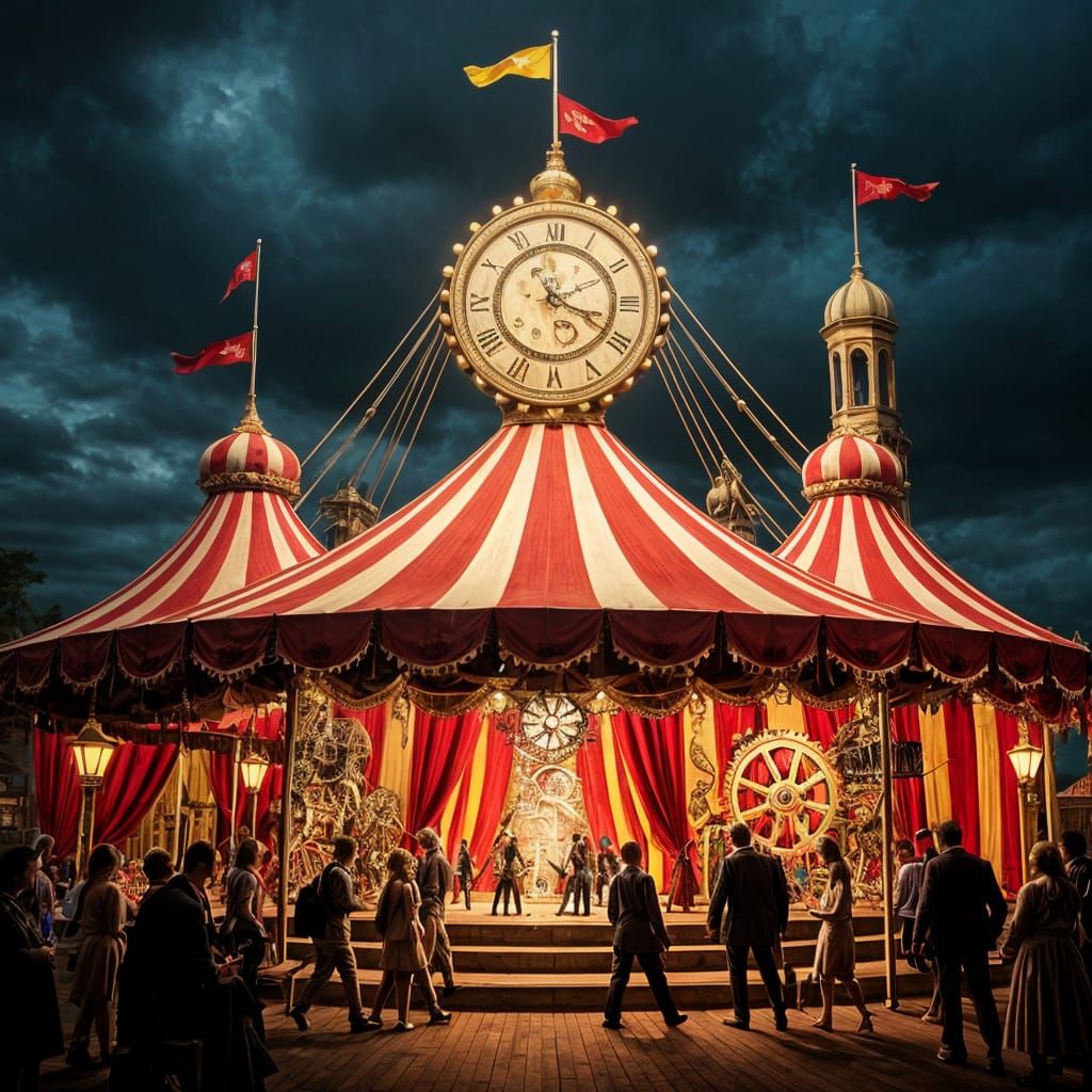 Clockwork Circus: A Fantastical Gear-Powered Show