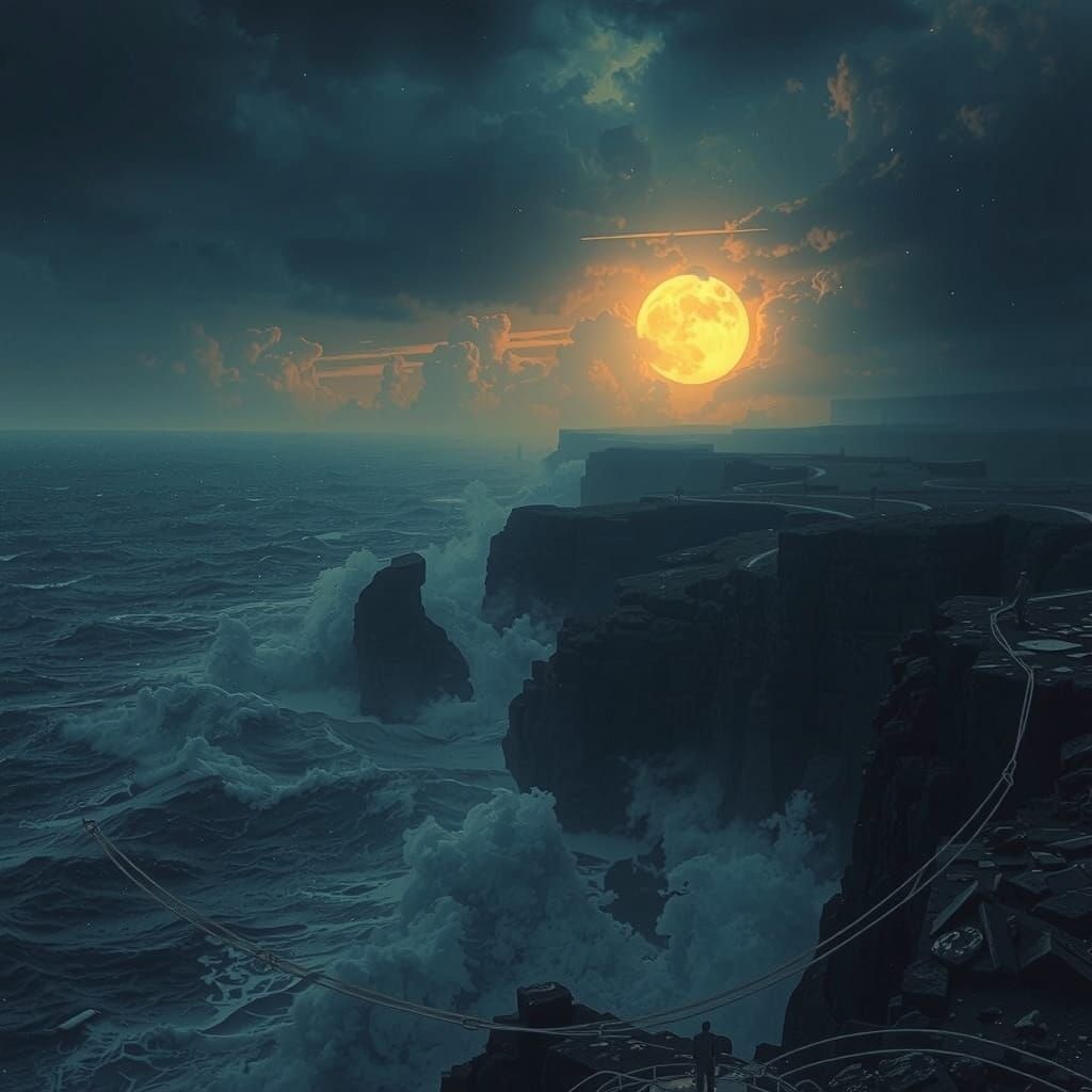 Stormy Night on the Coast of Jutland