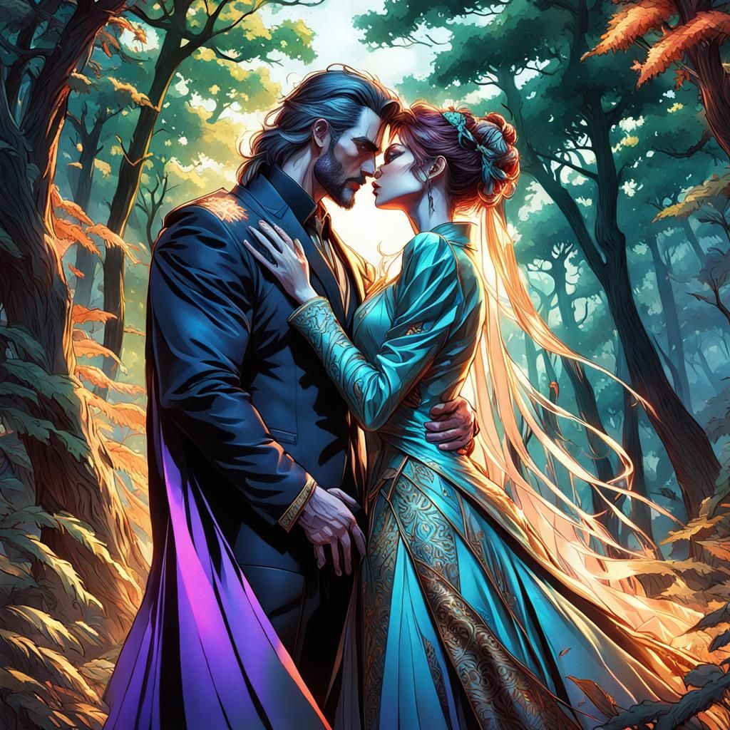 Villains' Kiss: Dark Romance Anime Sketch