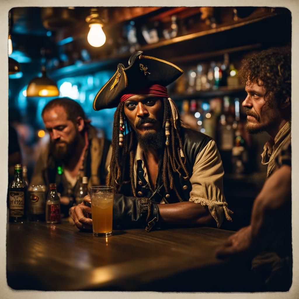Pirates in a dive bar