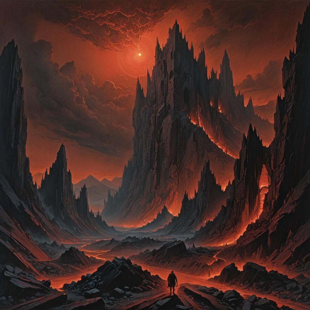 666, underworld, Hell, realm, realistic,