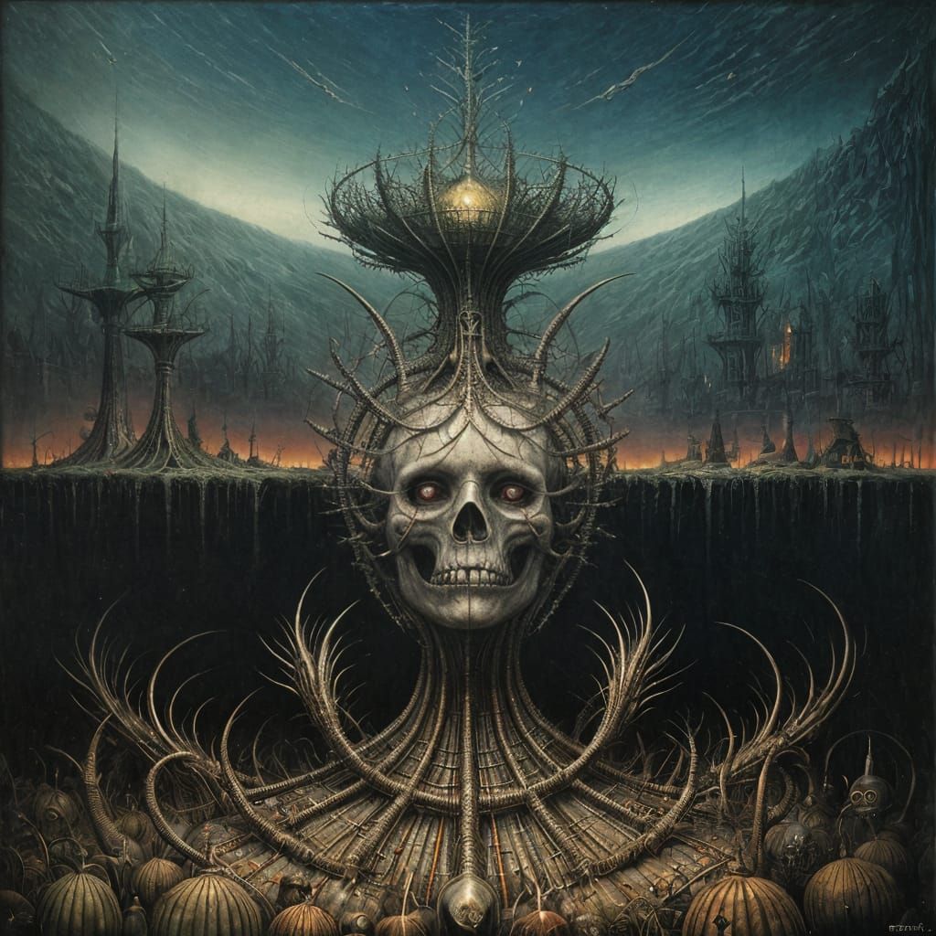 Surreal Dizziness: Hyperdetailed Eerie Airbrush Art