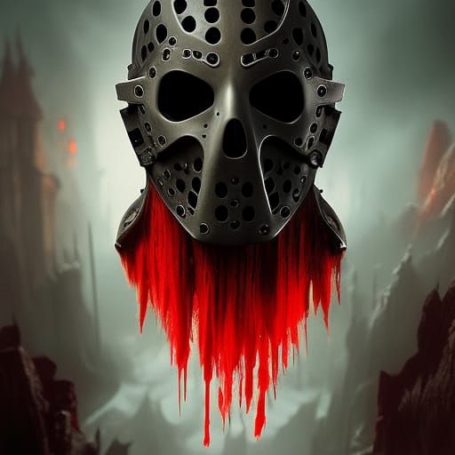 Jason Voorhees Stylized Hockey Mask