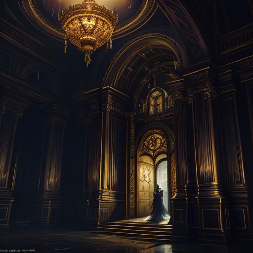 Phantom of the Opera Dark Fantasy Concept Art