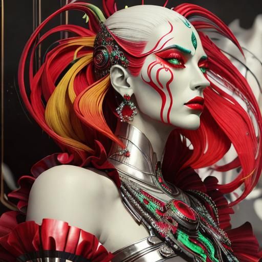 Vibrant Surrealism: A Photorealistic Maximalist Composition