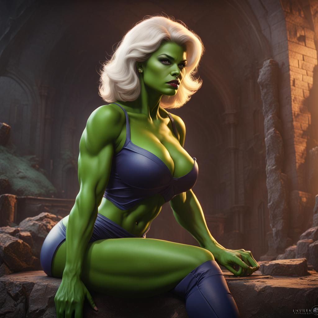 Jane Mansfield as She Hulk Concept Art