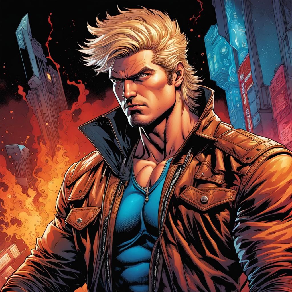 Hyperrealistic Grifter Cole Cash Comic Art