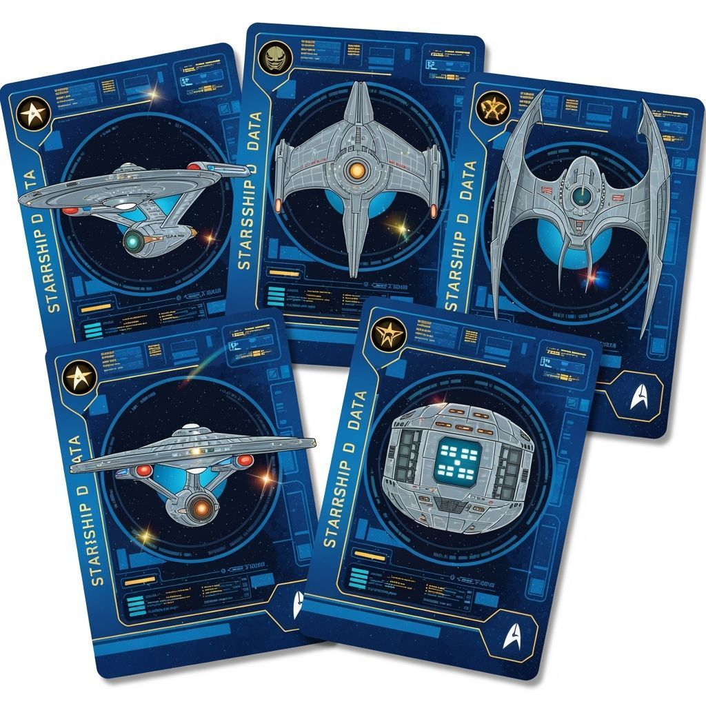 Star Trek Starships Trading Cards in LCARS Style