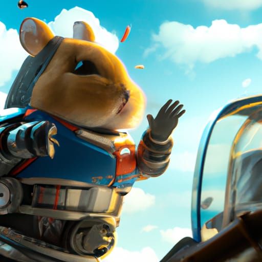 Hamster in Super Sentai Mecha Armor: Anime Key Visual