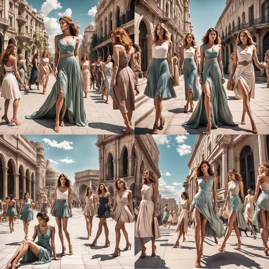 Women in Sultry European City Streets