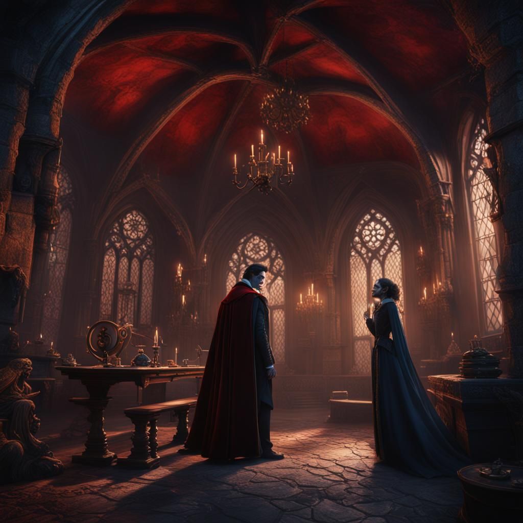 Dracula and Nina: Fantastical Concept Art