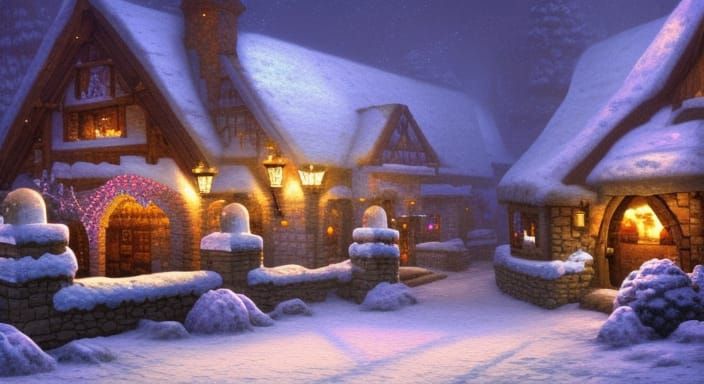 Medieval Fantasy Tavern in Minecraft Style