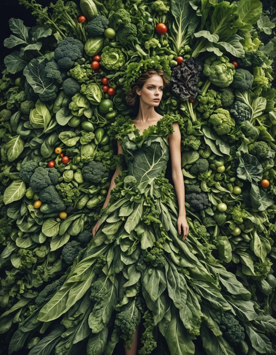 Vegetable Dress: Fashion Meets Fresh Produce